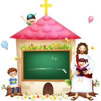 Bible Illustration Jesus Religion Christianity With Children Christmas Story Download Image