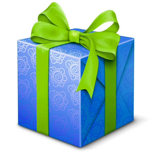 Blue Christmas Present Xmas Download Image
