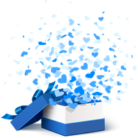 Blue Surprise Gift Christmas Ornaments Download Image