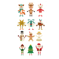 Snowman Vector Cartoon Christmas Christmas Celebration Download Image